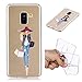 Produktbild Samsung Galaxy A8 2018 Hülle,Samsung Galaxy A8 2018 Schutzhülle Silikon Case,Roreikes Sehr Transparent Ultra Slim TPU Cover Tasche Drucken Blume Case Etui Cartoon Malerei Durchsichtige Rückschale und Stoßdämpfend Schutz Schale Bumper HandyHülle Tasche Cover für Samsung Galaxy A8 2018