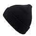 Produktbild HENLOOO Herbst-und Winterstrickmützen für Männer und Frauen, im Freien einfache elastische warme Hut,Black