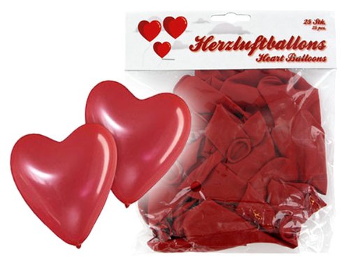 25 große Herzluftballons ROT Umfang 80cm Valentinstag Hochzeit Dekoration LIEBE Herz Luftballons Hochzeitsdeko Ballons Party Verlobung Heiratsantrag Muttertag Geschenke Herzen Deko Herzballons - 2