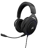 Corsair HS50 Stereo Cuffie da Gaming con Microfono Staccabile per PC/PS4/Xbox/Switch/Mobile, Blu
