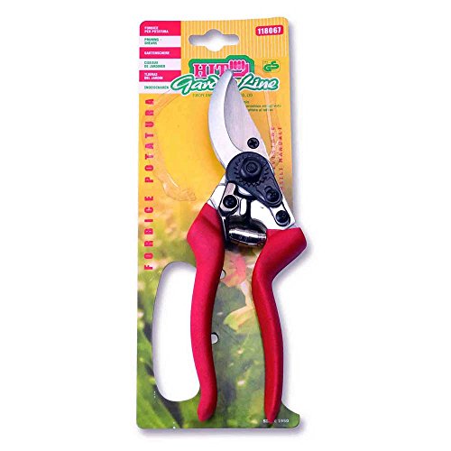 Preisvergleich Produktbild Mistral – Schere Gartenschere 215 mm Klingen Stahl Griff anatomisch rutschfest + Stopper Sicherheit