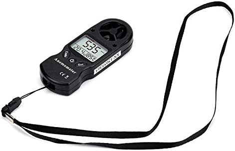 FinukGo TL-300 Mini Multipurpose Anemometer Digital Anemometer LCD Wind Speed Temperature Humidity Meter with Hygrometer Thermometer