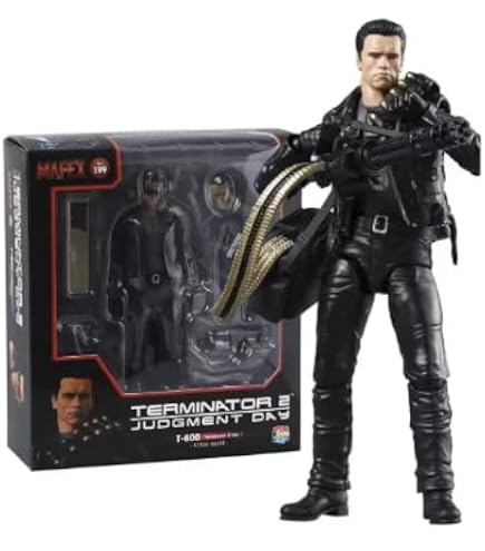 MEDICOM TOY CORPORATION MAFEX No.191 T-800 (T2: Battle Damage Ver.) Total Height: Approx. 6.3 inches (160 mm), Non-Scale, Painted Action Figure