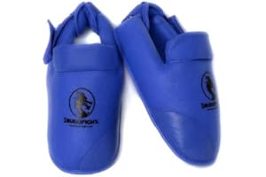 BUDOFIGHT Protège-Pieds de karaté homologués FFK Bleus