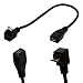 Produktbild Micro B 5 Pin rechten Winkel 90 Grad-Verlängerungskabel Stecker auf Buchse Adapter 25cm Syncing & Lade USB-Kabel (UP-Position) (Black Down)