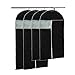 Produktbild BREEZO 4X Kleidersack Kleiderschutz Anzughülle 2 von 100 x 60cm und 120 x 60cm Anzugsack Kleiderhülle Aufbewahrung für Ihre Anzüge und Kleider