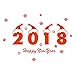 Produktbild Wandaufkleber 2018 Frohes Neues Jahr Frohe Weihnachten Wandaufkleber Home Schaufenster Decals Decor hausgarten küche zubehör dekorative aufkleber wandbilder