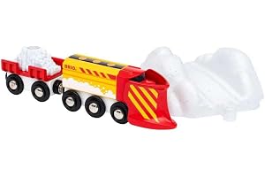 BRIO World 33606 Snöröjning - Vintertillägg till BRIO trätåg - Rekommenderas från 3 år