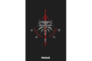 Witcher Wolf Signs Notebook: Journal College Ruled Lined Blank Notebook Notepad