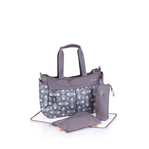 Preisvergleich Produktbild Okiedog Wickeltasche Damask Metro blau / grau, Polyester