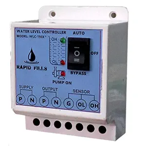 Microtail Fully Automatic Water Level Controller Plastic ABS with 3 Sensors, Single Phase 230V AC