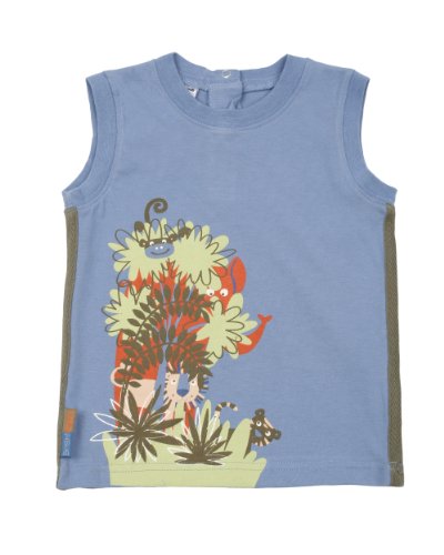 Bright Bots 18/24m Baby Boy's Jungle Safari Summer Tank Top Vest - Blue