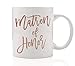 Produktbild Pink Matron of Honor Mug, 11 oz Coffee Mug, Matron of Honor Gift, Will You Be My Maid of Honor, Sister Best Friend Wedding Gift Bachelorette Party Favor OH0024