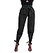 Produktbild Modaworld Hosen Damen Jumpsuit Sommer,Elegant Lang Weites Bein Hohe Taille Kurzarm Overalls Einfarbiger Hose Esprit Hosenanzug Mit GüRtel (XL, Schwarz2)