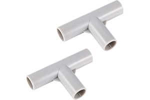 XIHIRCD 2szt Czesci do Kojca dla Niemowlat Zlacze w Ksztalcie Litery T, Czesci Zamienne do Kojca dla Niemowlat Zlacze w Ksztalcie Litery T 1,9cm Srednicy Wewnetrznej 3-Drozne do Kojca dla Niemowlat