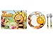 Produktbild Disney Ape Maia Set Teller mit 2 Bestecke, Porzellan/Kork, Vielfarbig, 4 Stück