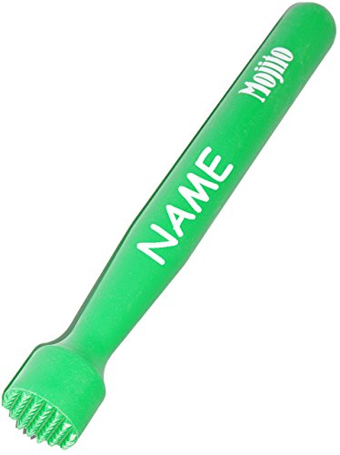 Preisvergleich Produktbild 1 Stück _ Stößel - " Mojito & Cocktail " - incl. Name - Kunststoff Stößel - grün - Caipirinha-Stößel - Barstößel - Bargläser - Pitu / Stössel - Kunststoffstößel - Plastikstößel - Longdrinkgläser Cachaca - für Cocktailgläser Pina Colada / Urlaub - Cocktail Mörser - Partyset / Becher - Cocktailrührlöffel - Plastik