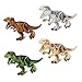 Produktbild Dinosaur Toys:T-Rex Tyrannosaurus rex Dilophosaurus Triceratops,4 x Jurassic World Vivid Large-Scale Dinosaurs Brick Blocks,4 x Dinosaur Toy Building Blocks. (GS06)