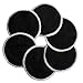 Ana Wiz Washable Natural Bamboo Breast Pads (Pack of 6, Black)