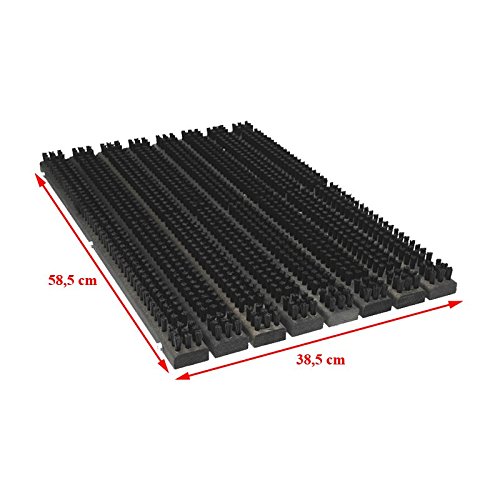 Luxus Holz Fußmatte Schuhabstreifer Fußabtreter Schmutzmatte Schuhabtreter NEU - 2