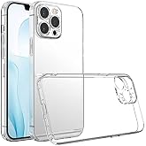 Ehr. iPhone 14 Pro Max Uyumlu Kamera Korumalı Darbe &Ouml;nleyici Ultra Slim TPU Şeffaf Silikon Kılıf (Şeffaf, iPhone 14 Pro Max)
