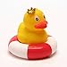 Produktbild Duckshop I Steh-Badeente Prinzessin im Schwimmring I Quietscheente I H: 8 cm