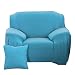 Produktbild sourcingmap Wohnmöbel Sessel Zweisitzer Sofa 1 2 3-sitzer Sofa Stretch Deckel Elastisch Protektor Riemen Husse 10 Farben - Blau Sessel, 35''-55''