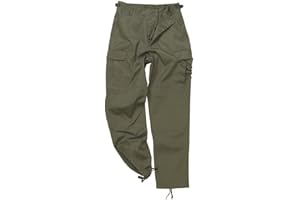 Mil-Tec US Feldhose Typ BDU • Taktische Herren Cargohose mit 6 Taschen & Knieverstärkung • Robuste Einsatzhose aus Baumwolle & Polyester • Verstellbare Bundweite & Beinabschluss mit Zugband