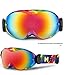 Produktbild Carriea Premium Skibrille, Snowboardbrille Schneebrille 100% OTG UV-Schutz mit Rahmen Anti-Nebel, Helmkompatible Ski Goggles für Damen Und Herren/Jungen Und Mädchen
