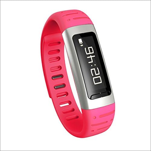 Smart Bracelet Suspension Screen Sleep Heart Rate Monitoring Health Tracker Bluetooth Remote Control Camera Bracelet Sports Watch Applicable To Andrews IOS Platform,Red-74*17.8*8.8mm
