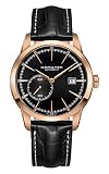 Hamilton Herren Armbanduhr 'Zeitloses Classic' Swiss Automatik Leder gold und Kleid, Farbe: Schwarz (Modell: h40545731)