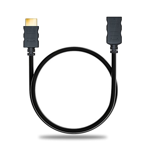 deleyCON 1m HDMI Verlängerung Kabel – kompatibel zu HDMI 2.0a/b/1.4a – UHD / 4K / HDR / 3D / 1080p / 2160p / ARC – High Speed mit Ethernet - 4