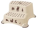keeeper 1003187613800 igor "forest" tritthocker zweistufig mit anti-rutsch-funktion, cream/beige