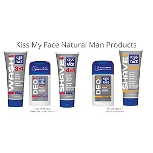 Kiss My Face Natural Man Aqua 4 in 1 Moisture Shave Cream, 6 Fluid Ounce - Image 3