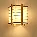 Produktbild WHKFD Massivholz-Leuchter im japanischen Stil, einfache und kreative Energiesparlampe, Nachahmung-Pergament-Bildschirm aus PVC, E27 (Form: B),B