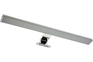 B·LED BARCELONA LED Applique Murale Miroir Lampe Meuble Salle de Bain LED 50cm IP44 Aluminium et Polycarbonate avec Lumière Blanche Chaude 10W