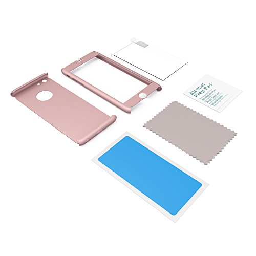 Funda iPhone 6s 360 Grados Completa - Carcasa Integral y Cristal de Vidrio Templado para Movil Apple iPhone 6 6s - Fundas Delantera y Trasera - iPhone 6s 6 Case y Cover Oro Rosa reviews Funda iPhone 6s 360 Grados Completa - Carcasa Integral y Cristal de Vidrio Templado para Movil Apple iPhone 6 6s - Fundas Delantera y Trasera - iPhone 6s 6 Case y Cover Oro Rosa