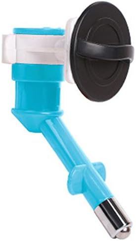 Woopower No-Drip Pet Drinking Head Anti-leaking Hanging Pet Drinking Bottle Kit Water Dispenser Feeder Fountain Bottle Head Water Nozzle(Blue)