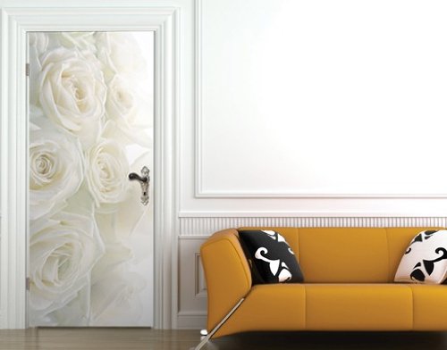 Fototapete Tür Papier No.20 'WEDDING ROSES' 100x210cm Foto Tapeten Blumen Rosen , Größe:210cm x 100cm