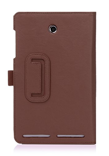 Leichtgewichtler Leder Tasche Hülle Schutzhülle Case für Der neue Acer Iconia Tab 8.0″ A1-840 FHD 8″ Zoll Tablet Pc + Displayschutzfolie + Stylus Pen (Braun) - 3
