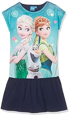 REINE DES NEIGES 78884, Robe Fille, Bleu (Bleu Marine), 8 Ans (Taille Fabricant: 8 Ans)