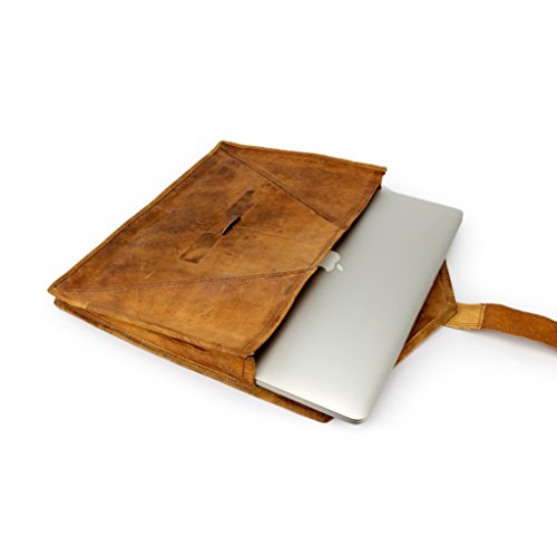 A.P. Donovan – Leder Notebooktasche Macbook Pro 13″ Retina Schutzhülle Tasche Case – Hülle Laptoptasche - 4