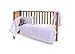 Clair de Lune Honeycomb Cot/ Cot Bed Quilt/ Bumper and Sheet Set (3 Pieces, White)