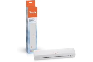 Peach Home Office PL707A laminator A4 med 25 gratis lamineringsark för hem och kontor, lämpliga för alla standardfilmer i all