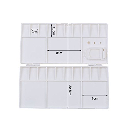 25 Mischpalette Malerei Aquarell Kunststofffarbe Palette - 6