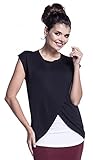 Zeta Ville – Damen Wickeln-Zweilagiges Still Top Schwangere Flügelärmeln – 448c - 3