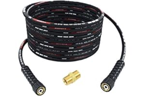 TECHKAR Extensión de Tubo de Manguera de Lavadora de Alta Presión - Reemplazo de Manguera de Extensión Karcher - 250bar para Kärcher con Rosca M22x1,5 - Manguera de 15 m