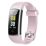 【Pulsómetro & Blood Pressure】Medir su ritmo cardíaco,y blood pressure, puede saber su ritmo cardíaco las 24 horas del día, en tiempo real. Equipado con el último sensor HR, puede ver su gráfico de pulsaciones en la aplicación VeryFitPro.