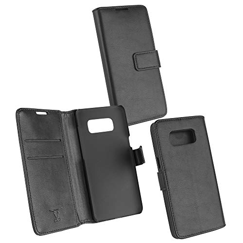 Preisvergleich Produktbild BookStyle Tasche Vertikal für Samsung Galaxy S8 mit Halterung - schwarz