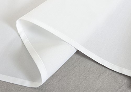 Schiebegardine Flächenvorhang Wildseide Optik Vorhang Gardine , 245×60 cm (Höhe x Breite) , Weiß, 85620 - 7